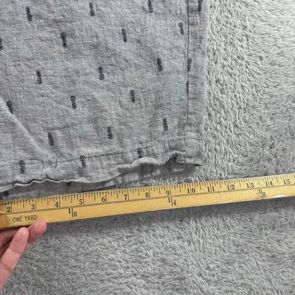 Tenth Ocean Linen Shorts Mens 40 Gray Pattern‎  7